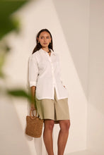 Load image into Gallery viewer, MARLOW CASCADE LONGLINE SHORT HUMMUS