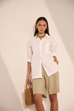 Load image into Gallery viewer, MARLOW CASCADE LONGLINE SHORT HUMMUS