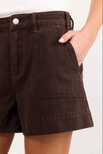Load image into Gallery viewer, IVY + JACK KINDLY POCKET FRONT DENIM SHORT DARK CHOCOLATE