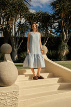 Load image into Gallery viewer, MARLOW VERONA LINEN DRESS BLUE SMOKE