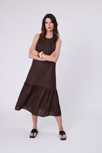 Load image into Gallery viewer, MARLOW VERONA LINEN DRESS CAROB