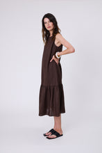 Load image into Gallery viewer, MARLOW VERONA LINEN DRESS CAROB