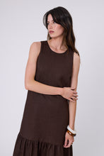 Load image into Gallery viewer, MARLOW VERONA LINEN DRESS CAROB