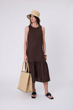 Load image into Gallery viewer, MARLOW VERONA LINEN DRESS CAROB