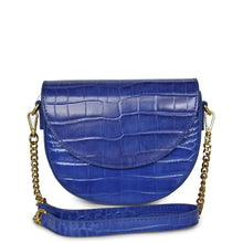 Load image into Gallery viewer, KATHRYN WILSON WILLA BAG COBALT CROC