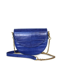 Load image into Gallery viewer, KATHRYN WILSON WILLA BAG COBALT CROC