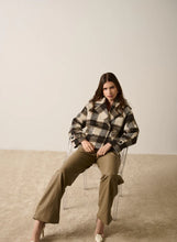 Load image into Gallery viewer, ESMAEE RIDDER COAT BROWN/GREY/CHOC