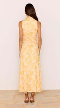 Load image into Gallery viewer, MINK PINK CLAIR MESH MIDI DRESS ORANGE WATERCOLOUR