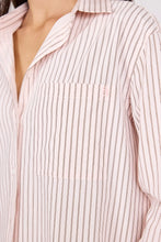 Load image into Gallery viewer, ARRIVING 18.08 | STORIES BE TOLD YOU GOT THIS BLUSH DOUBLE PINSTRIPE OVERSIZED BOYFRIEND SHIRT