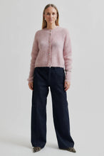 Load image into Gallery viewer, SECOND FEMALE ANDREA LS RIB CARDIGAN SEPIA ROSE