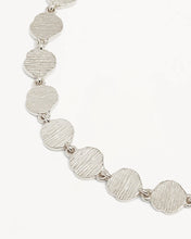 Load image into Gallery viewer, BY CHARLOTTE SILVER WOVEN LIGHT COIN BRACELET