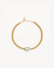 Load image into Gallery viewer, BY CHARLOTTE GOLD CALM YOUR SOUL TOPAZ CURB BRACELET