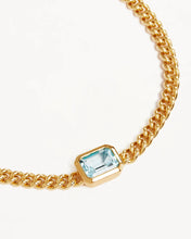 Load image into Gallery viewer, BY CHARLOTTE GOLD CALM YOUR SOUL TOPAZ CURB BRACELET