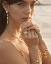 Load image into Gallery viewer, BY CHARLOTTE GOLD CALM YOUR SOUL TOPAZ CURB BRACELET