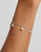 Load image into Gallery viewer, BY CHARLOTTE SILVER LOVE UNLOCKED CHARM BRACELET
