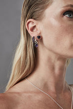 Load image into Gallery viewer, STOLEN GIRLFRIENDS CLUB SILVER LOVE ANCHOR EARRING AMETHYST