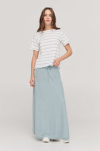 Load image into Gallery viewer, TAYLOR STRIPE SOLACE TEE MIST/IVORY