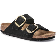 Load image into Gallery viewer, BIRKENSTOCK ARIZONA BIG BUCKLE NUBUCK BLACK