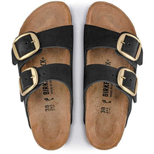 Load image into Gallery viewer, BIRKENSTOCK ARIZONA BIG BUCKLE NUBUCK BLACK