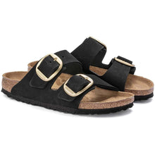 Load image into Gallery viewer, BIRKENSTOCK ARIZONA BIG BUCKLE NUBUCK BLACK