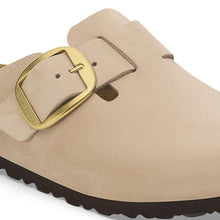 Load image into Gallery viewer, BIRKENSTOCK BOSTON BIG BUCKLE NUBUCK SANDCASTLE
