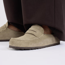 Load image into Gallery viewer, BIRKENSTOCK NAPLES WRAPPED SUEDE TAUPE (REGULAR)