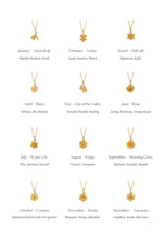 Load image into Gallery viewer, BY CHARLOTTE BIRTH FLOWER NECKLACE - POPPY AUGUST