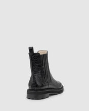 Load image into Gallery viewer, CHAOS &amp; HARMONY CIRCUIT BOOT BLACK CROC
