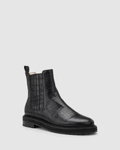 Load image into Gallery viewer, CHAOS &amp; HARMONY CIRCUIT BOOT BLACK CROC
