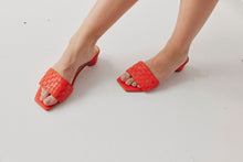 Load image into Gallery viewer, CHAOS & HARMONY CLEO HEEL RED WEAVE