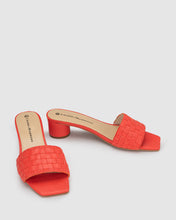 Load image into Gallery viewer, CHAOS & HARMONY CLEO HEEL RED WEAVE