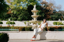 Load image into Gallery viewer, CHAOS & HARMONY CLEO HEEL RED WEAVE