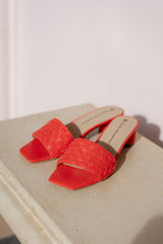 Load image into Gallery viewer, CHAOS & HARMONY CLEO HEEL RED WEAVE