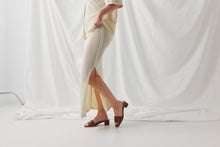 Load image into Gallery viewer, CHAOS & HARMONY CLEO HEEL TAN WEAVE