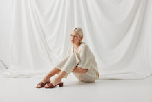 Load image into Gallery viewer, CHAOS & HARMONY CLEO HEEL TAN WEAVE