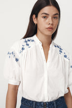 Load image into Gallery viewer, ROWIE CORA SPRING BLOUSE COBALT ETOILE