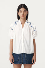 Load image into Gallery viewer, ROWIE CORA SPRING BLOUSE COBALT ETOILE