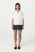 Load image into Gallery viewer, ROWIE CORA SPRING BLOUSE COBALT ETOILE