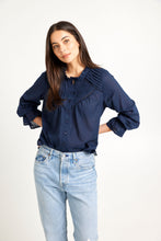 Load image into Gallery viewer, TUESDAY DIAMOND TOP NAVY