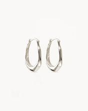 Load image into Gallery viewer, BY CHARLOTTE SILVER RADIANT ENERGY LARGE HOOPS
