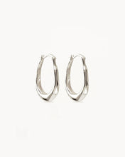 Load image into Gallery viewer, BY CHARLOTTE SILVER RADIANT ENERGY LARGE HOOPS
