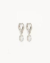 Load image into Gallery viewer, SILVER STAY WILD HOOPS