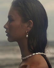 Load image into Gallery viewer, BY CHARLOTTE GOLD WHISPERS OF TRANQUILLITY PEARL HOOPS