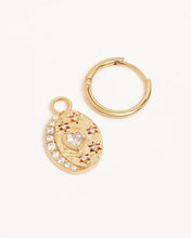 Load image into Gallery viewer, BY CHARLOTTE GOLD LOVE YOU TO THE MOON AND BACK HOOPS