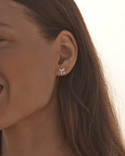 Load image into Gallery viewer, BY CHARLOTTE SILVER FOREVER MORE BOW STUD EARRING