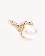 Load image into Gallery viewer, BY CHARLOTTE GOLD DIVE INTO SERENITY PEARL EARRINGS