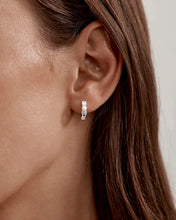 Load image into Gallery viewer, BY CHARLOTTE SILVER BREATHE IN STILLNESS HOOPS