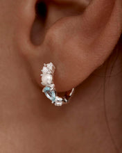Load image into Gallery viewer, BY CHARLOTTE SILVER BREATHE IN STILLNESS HOOPS