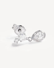 Load image into Gallery viewer, BY CHARLOTTE SILVER QUIET RADIANCE DROP STUD EARRING