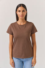 Load image into Gallery viewer, TUESDAY ESSENTIAL TEE CHOCOLATE